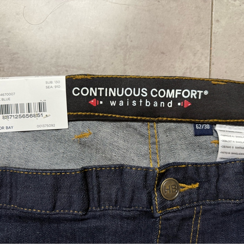 Harbor Bay Relaxed Blue Jeans with Continuous Comfort